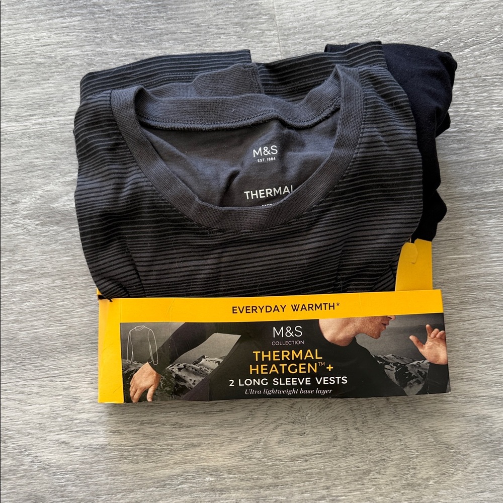 Thermal Heatgen+ Black Long Sleeve Vests